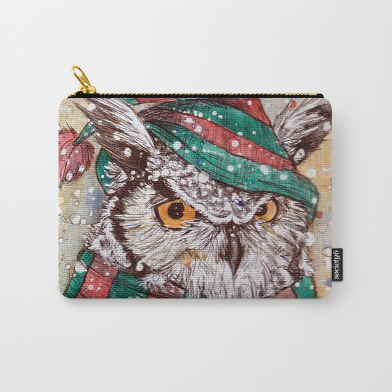 christmas owl Carry-All Pouch