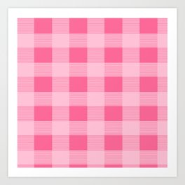 Pink Plaid Back To School Pattern Art Print | Funny, Boys, Teacher, Kids, Girl, Kindergarten, School, 1Stgrade, Girls, 1Stgrad 