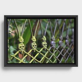 New Orleans - Anne Rice Fence Framed Canvas