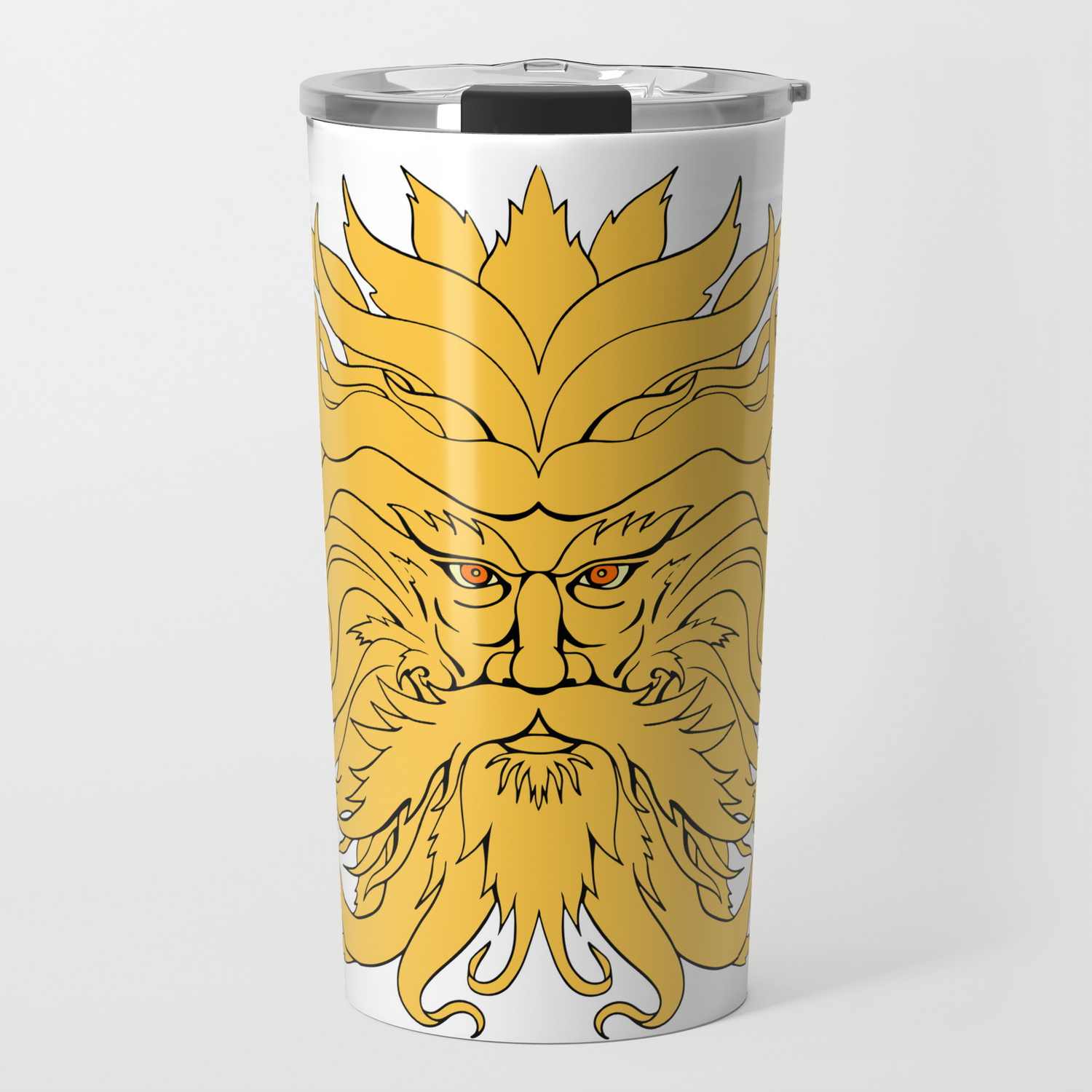 Helios Greek God Of Sun Head Drawing Color Travel Mug By Patrimonio Society6