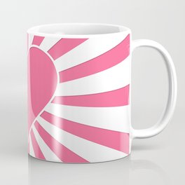 Midi Pink Valentine Sweetheart Sun rays Coffee Mug