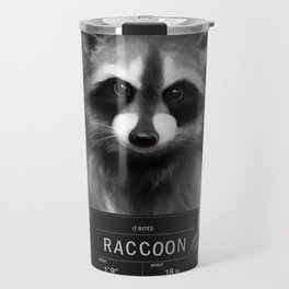 Raccoon Mugshot Travel Mug