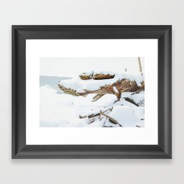 Winter Lake Framed Art Print