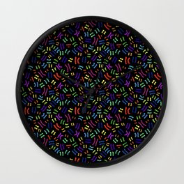 Rainbow Chromosomes Wall Clock