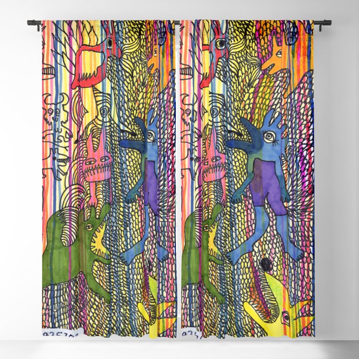 monsters society Blackout Curtain