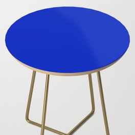 Solid Deep Cobalt Blue Color Side Table