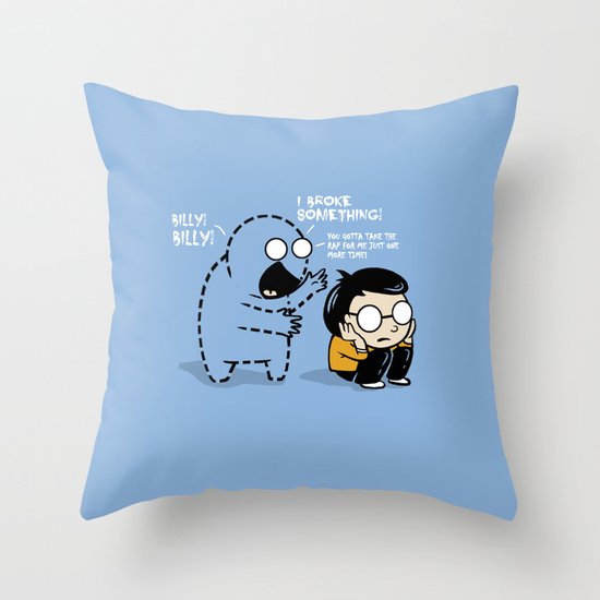 Worst Imaginary Friend Ever Throw Pillow
