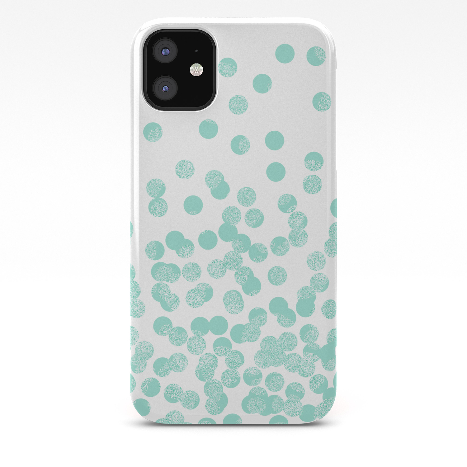 Scattered Glitter Dots In Mint Green Pistachio Cool Girly Cute Colors For Trendy Cell Phone Case Iphone Case By Charlottewinter Society6