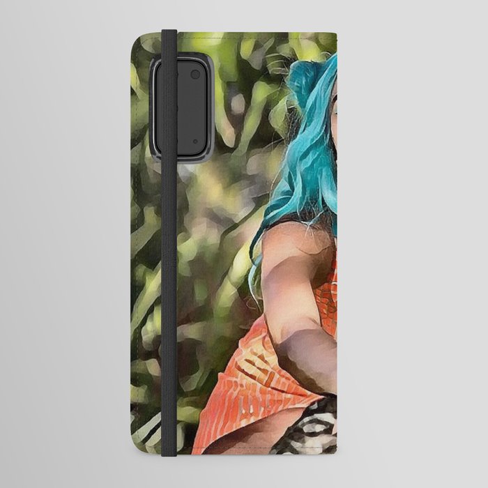 Pretty Pixie in the Woods Android Wallet Case