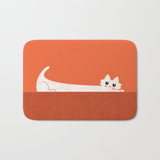 Mark's Superpower: cat Superstretch Bath Mat