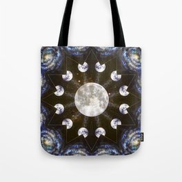 Moon Spells / Night Sky Stars Glow Lunar Magic Galaxy Stellar Celestial Tote Bag