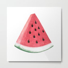 Watermelon Pattern Metal Print