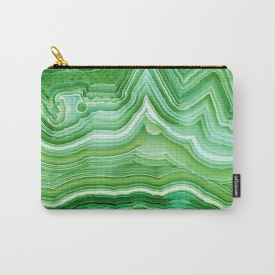 Agate crystal green Carry-All Pouch