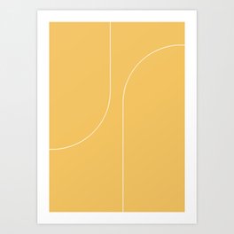 Modern Minimal Line Abstract VI Art Print