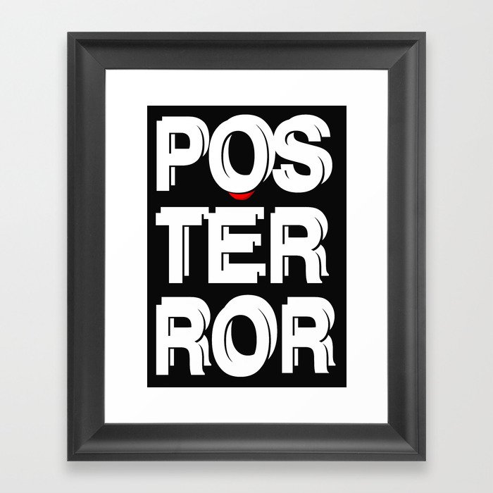 posterror Framed Art Print