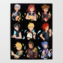 The 3 Keyblade Trios  Poster