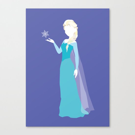 Elsa from Frozen Canvas Print