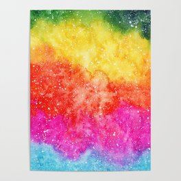 Rainbow Galaxy Poster