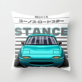 Jdm stanced Throw Pillow