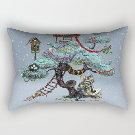 Christmas Tree Rectangular Pillow