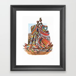 African Couture Framed Art Print