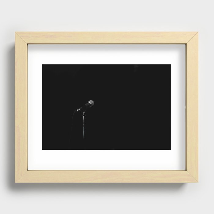 stage microphone Recessed Framed Print