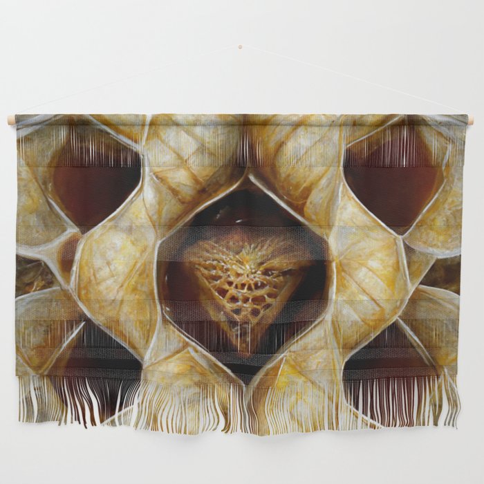 Maple Honey Heart Pattern Wall Hanging