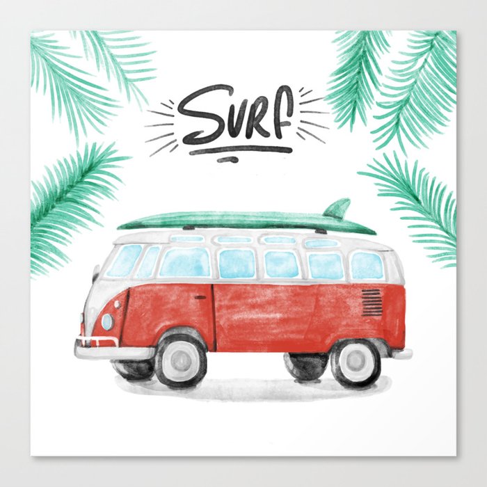 Surf Vibes Canvas Print