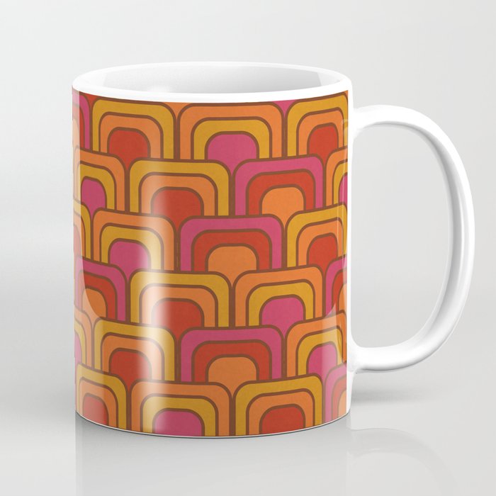 Geometric Retro Pattern Coffee Mug