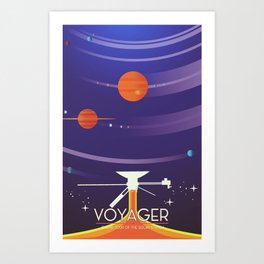 Voyager Grand Tour Science poster Art Print