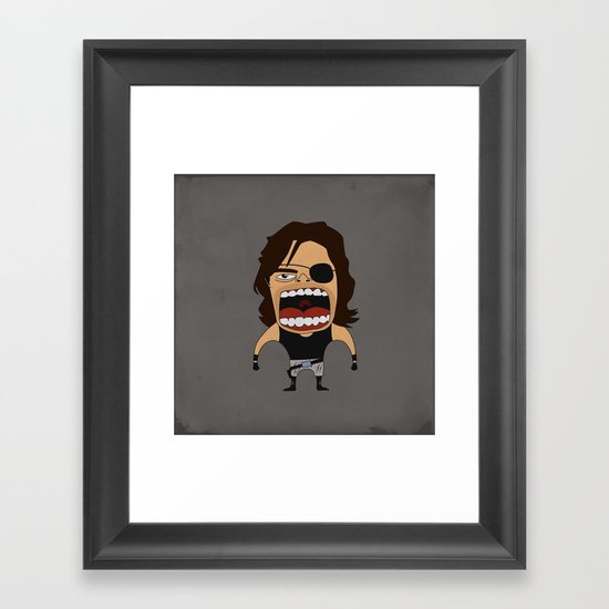 Screaming Snake Plissken Framed Art Print