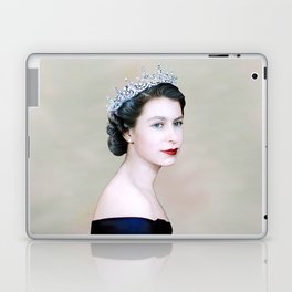 Queen Elizabeth II Mottled Background Laptop Skin