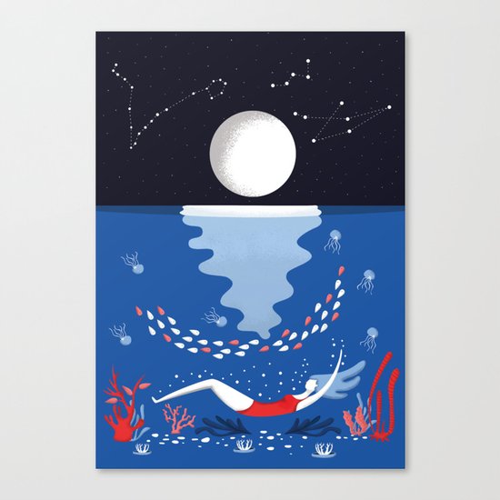 Ocean Flora Canvas Print