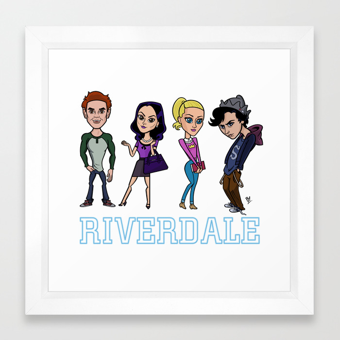 Riverdale Line Up Framed Art Print By Hithereb Society6,Line Weight Drawing Tips