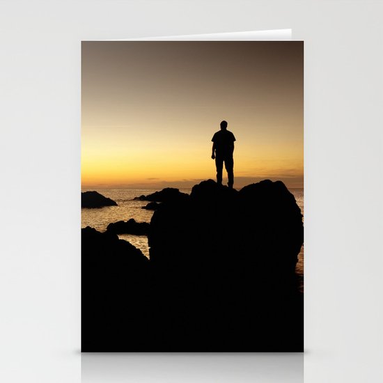 Sunset Silhouette Stationery Cards