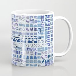 blue lavender ink marks hand-drawn collection Mug