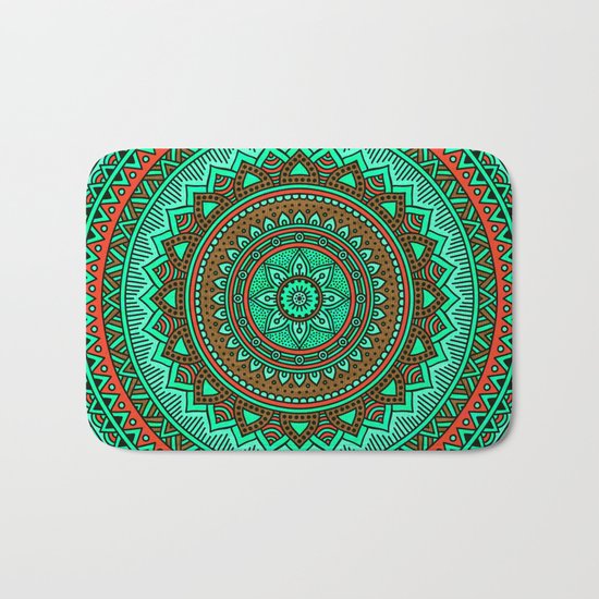 Hippie mandala 87 Bath Mat