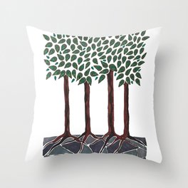 A Walk in the Woods Throw Pillow