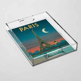 Vintage poster - Paris Acrylic Tray
