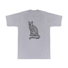 Cat doodle pattern T Shirt