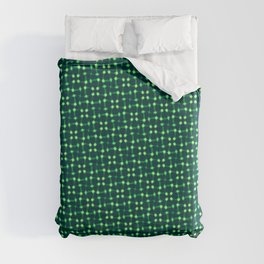 Fluorescent Green Lights Seemless Pattern Design Duvet Cover