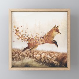 Autumn Fox Framed Mini Art Print