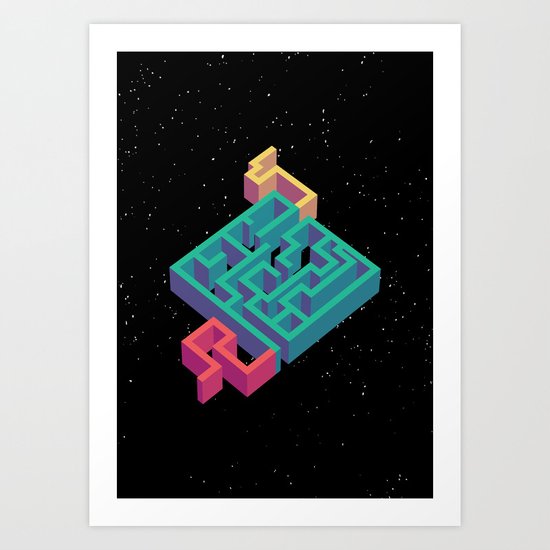 Maze Art Print