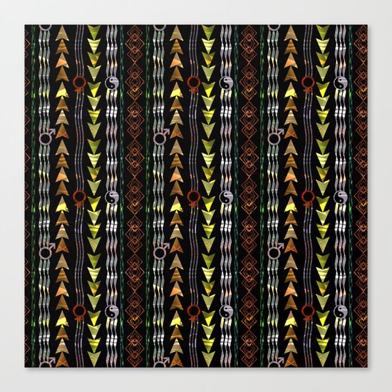 Abstract ethnic pattern. Canvas Print