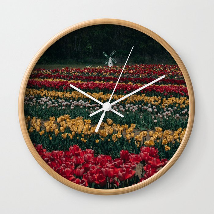 Tulip Town Wall Clock