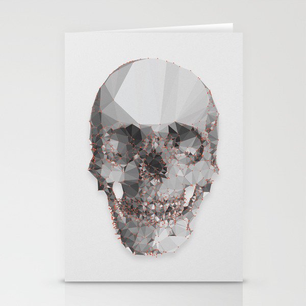 Skull mesh Stationery Cards