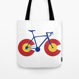 Colorado Flag Bicycle Tote Bag