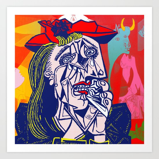 Weeping Woman #3 Art Print