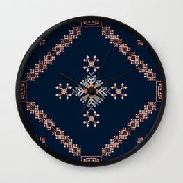 Ukrainian embroidery pattern 51 Wall Clock