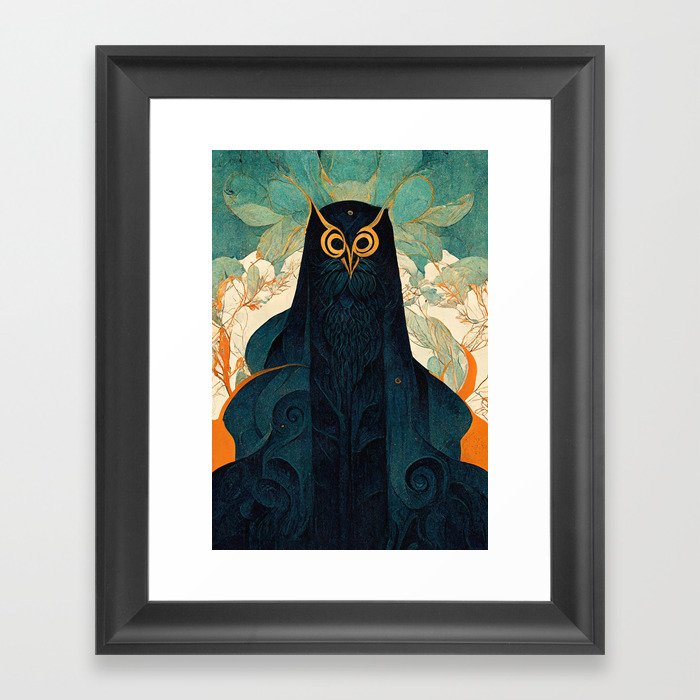 Odin AI depiction Framed Art Print